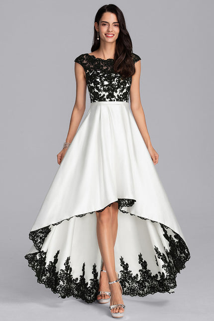 Robe Portefeuille Satinée Contrastée