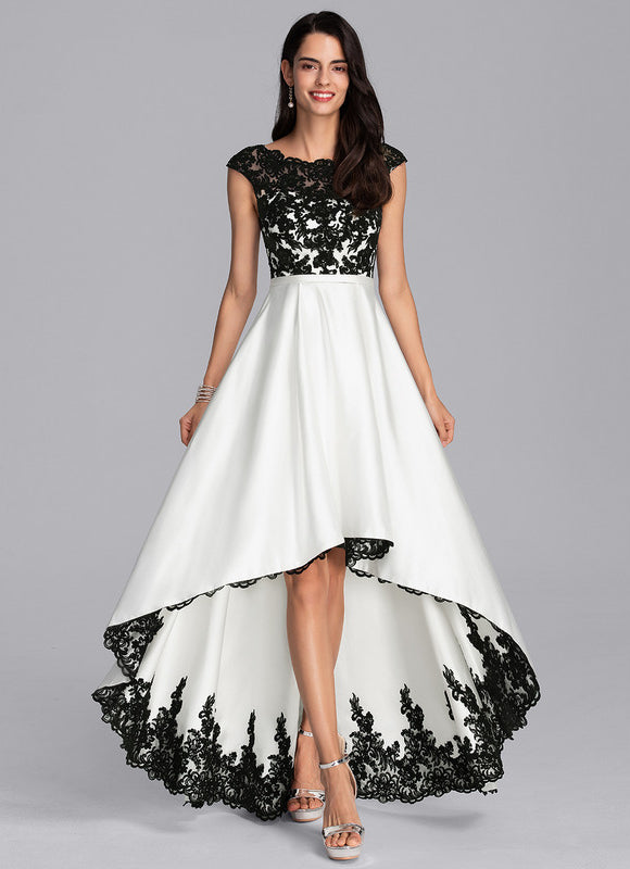Robe Portefeuille Satinée Contrastée