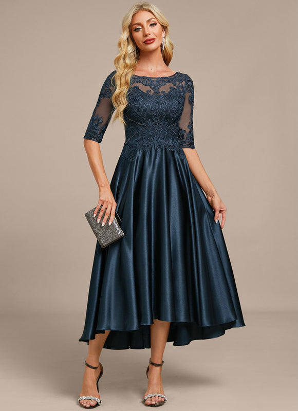 Robe Portefeuille De Soirée Fluide - gallery 4