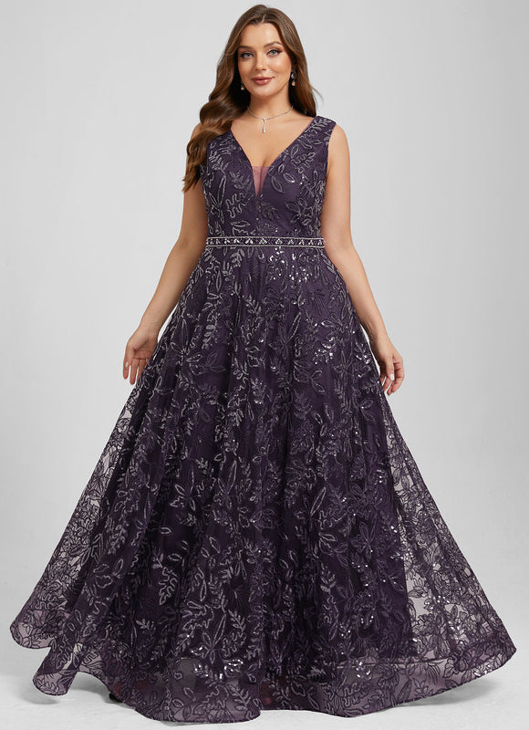 Robe Portefeuille Violet Pailleté - gallery 8