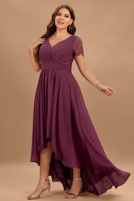 Robe Portefeuille Bordeau Évasée - gallery 6