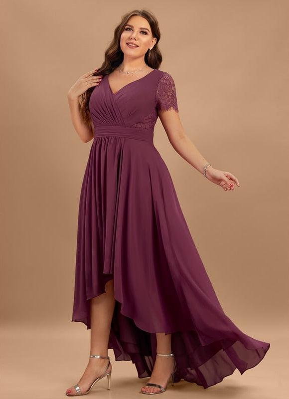 Robe Portefeuille Bordeau Évasée - gallery 6
