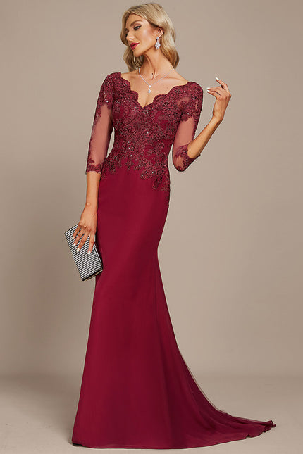 Robe Portefeuille Bordeaux Élégance