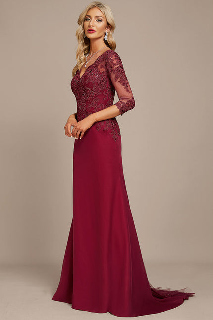 Robe Portefeuille Bordeaux Élégance - gallery 1