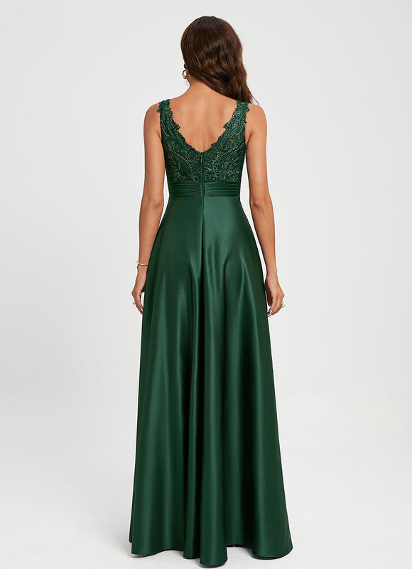 Robe Portefeuille Éclat Satiné - gallery 3