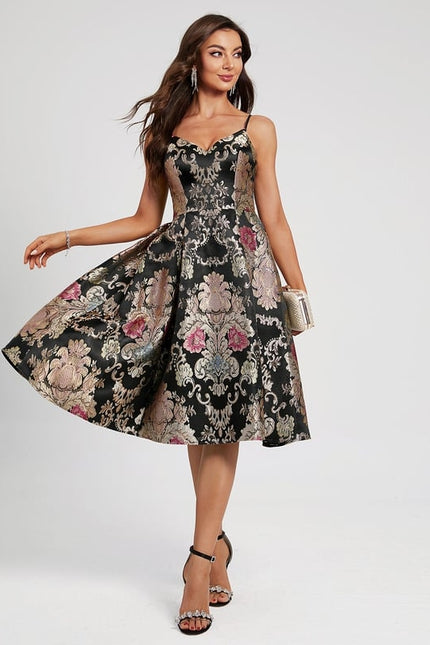 Robe Portefeuille Florale Nocturne - gallery 4