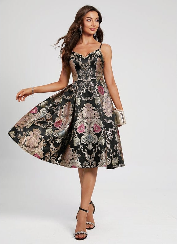 Robe Portefeuille Florale Nocturne - gallery 4