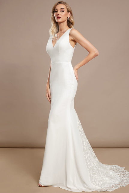 Robe Portefeuille Élégante Blanche - gallery 3