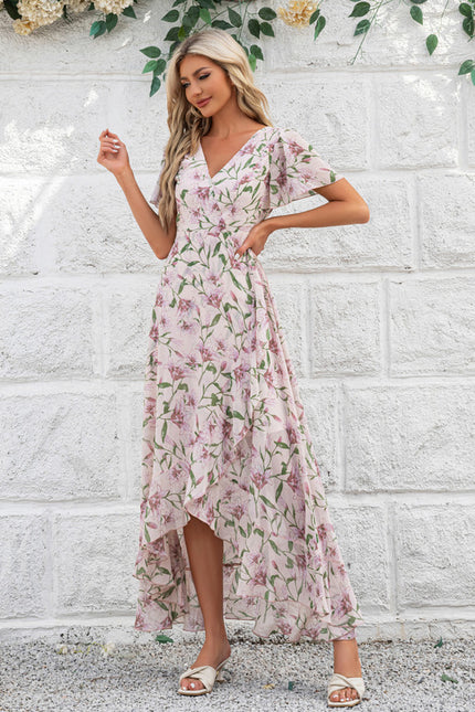 Robe Portefeuille Fleurie Aérée - gallery 2