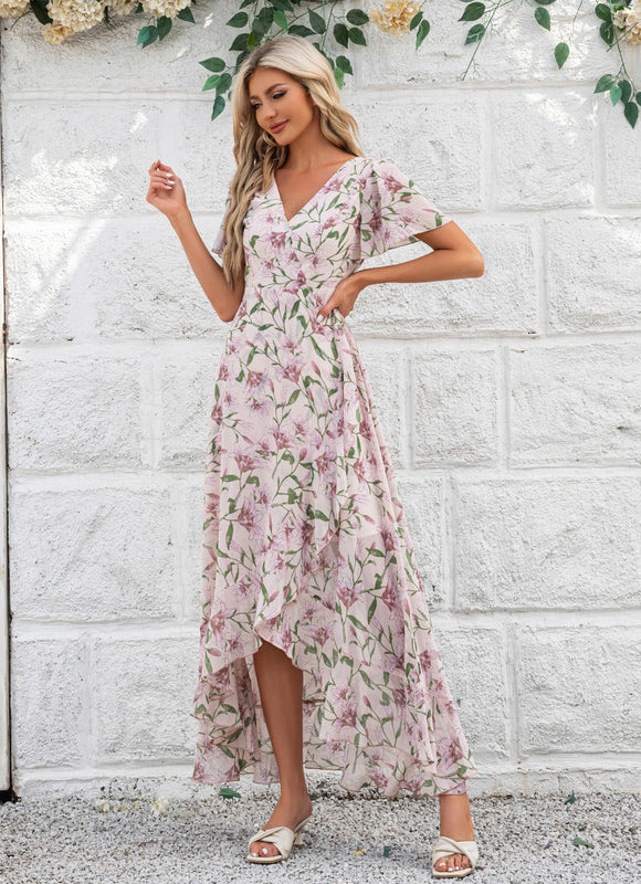 Robe Portefeuille Fleurie Aérée - gallery 2