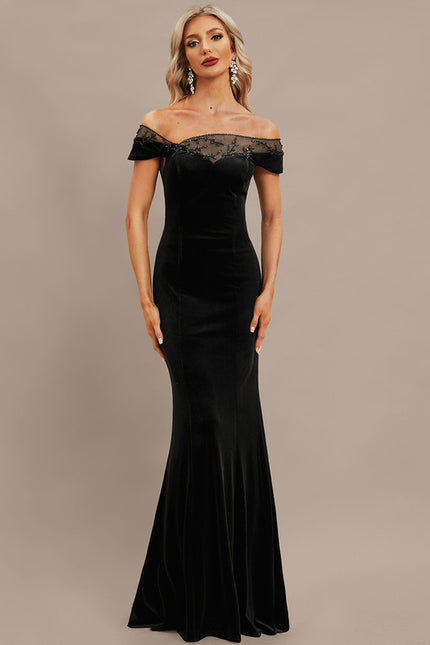 Robe Portefeuille Élégance Noire Florale - gallery 5