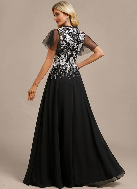 Robe Portefeuille À Manches Transparentes - gallery 5