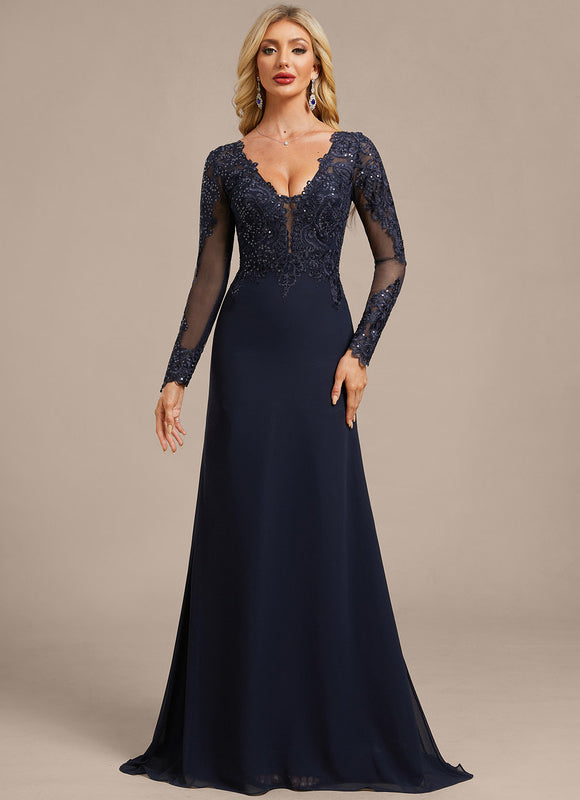 Robe Portefeuille Élégante Marine - gallery 7