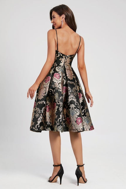 Robe Portefeuille Florale Nocturne - gallery 1