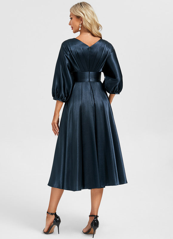 Robe Portefeuille Satinée Élégance - gallery 6