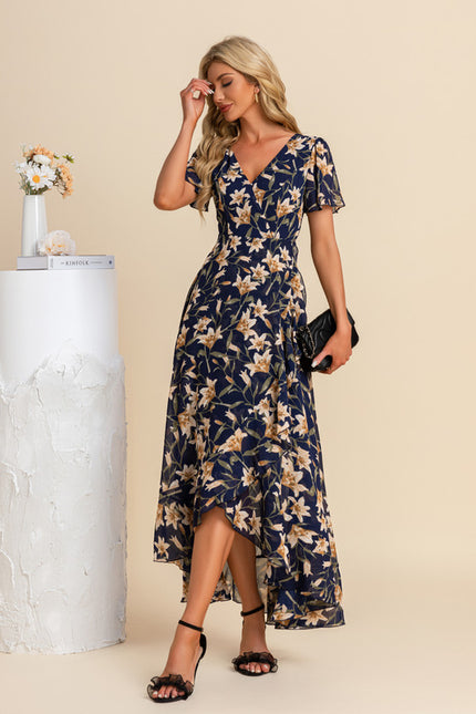 Robe Portefeuille Fleurie Aérée - gallery 8