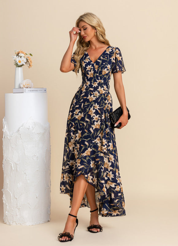 Robe Portefeuille Fleurie Aérée - gallery 8