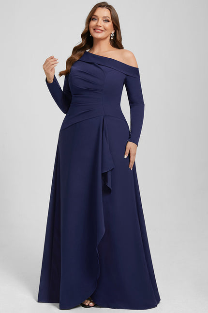 Robe Portefeuille Trapèze Asymétrique Chic - gallery 6