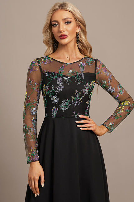 Robe Portefeuille Florale Élégante - gallery 1