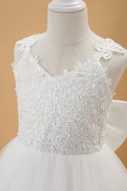 Robe Portefeuille Enfant Écrue Élégante - gallery 8