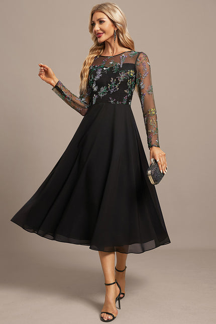 Robe Portefeuille Florale Élégante - gallery 3