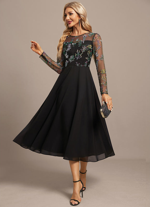 Robe Portefeuille Florale Élégante - gallery 3