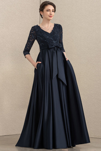 Robe Portefeuille Satinée Nocturne