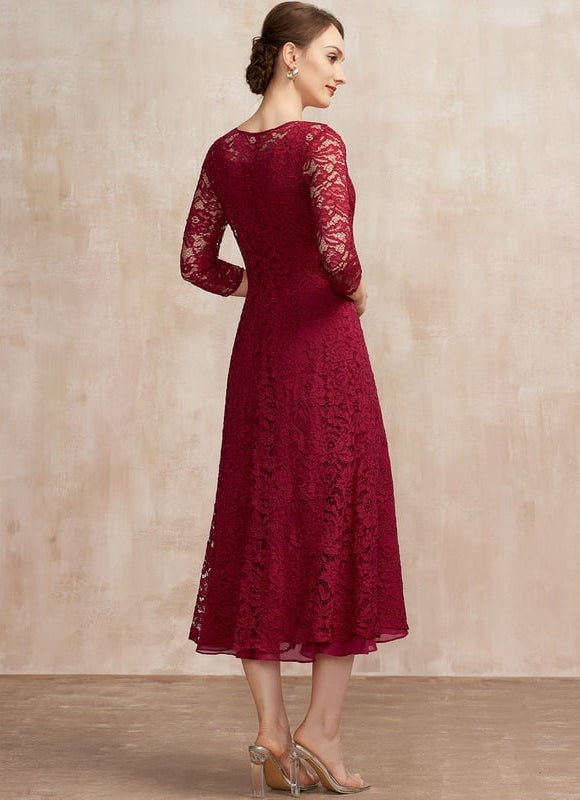 Robe Portefeuille Élégance Bourgogne - gallery 4