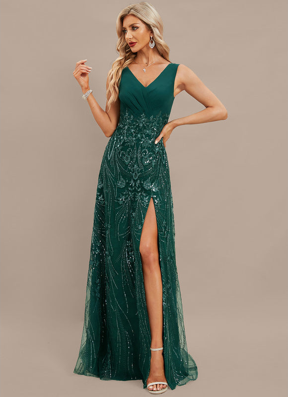 Robe Portefeuille Émeraude Chic - gallery 2