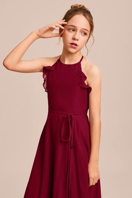 Robe Portefeuille Rouge Élégant - gallery 2