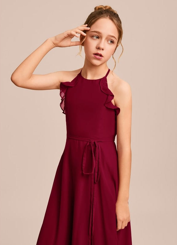 Robe Portefeuille Rouge Élégant - gallery 2