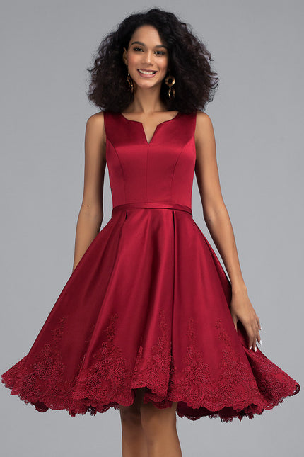 Robe Portefeuille Velours Rouge Lyrique - gallery 6