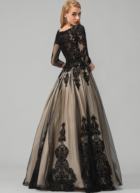 Robe Portefeuille Ébène Opulente - gallery 1