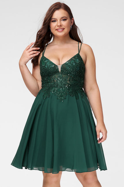 Robe Portefeuille Émeraude Festive - gallery 6