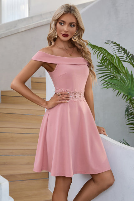Robe Portefeuille Rose Décontractée - gallery 3