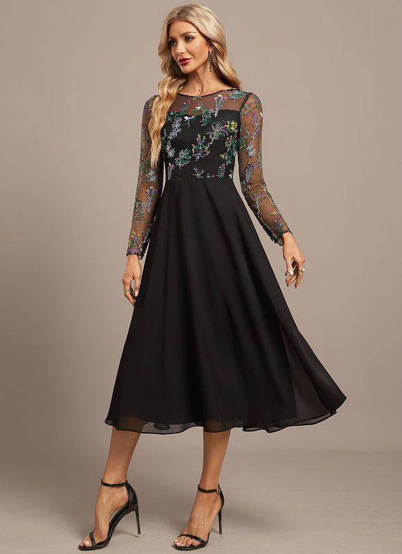 Robe Portefeuille Florale Élégante - gallery 5