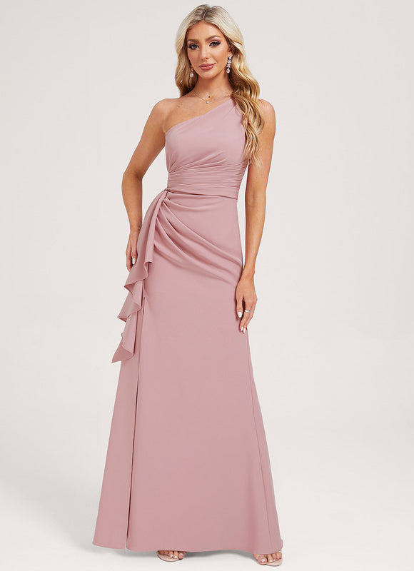 Robe Portefeuille Asymétrique Rose Chic - gallery 2
