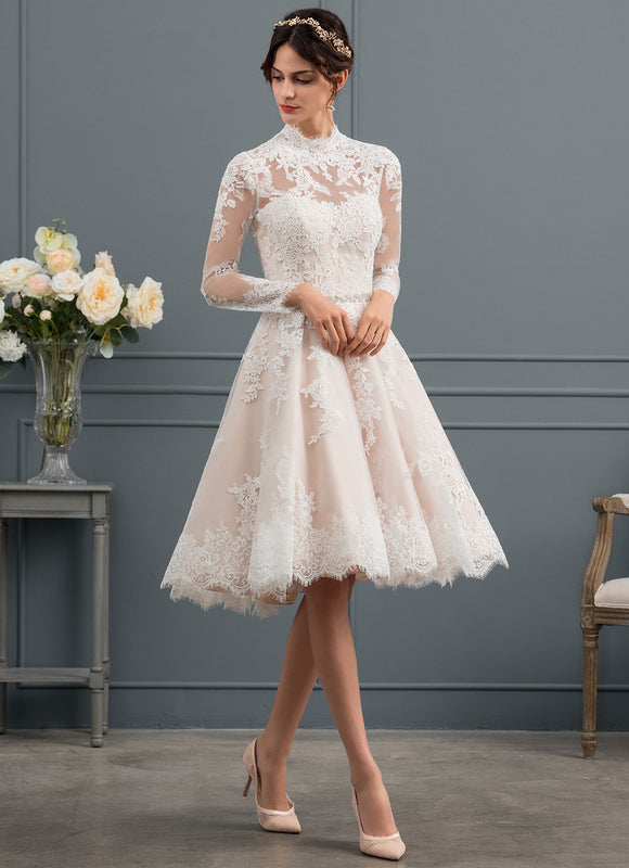 Robe Portefeuille Tulle Dentelle - gallery 4