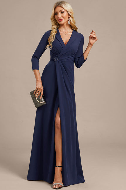 Robe Portefeuille En Crepe - gallery 4