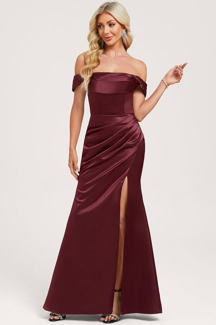 Robe Portefeuille Satin Éblouissante - gallery 1