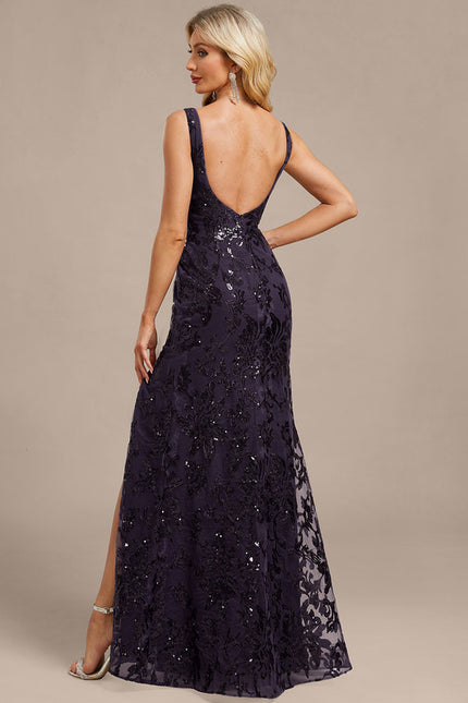 Robe Portefeuille Longue Scintillante - gallery 8