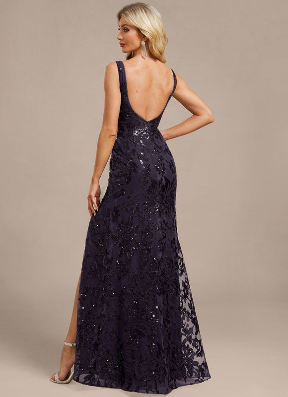 Robe Portefeuille Longue Scintillante - gallery 8