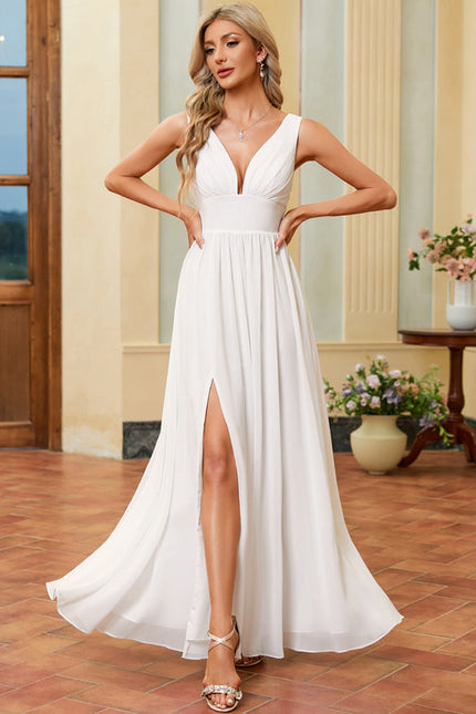 Robe Portefeuille Vaporeuse Blanche