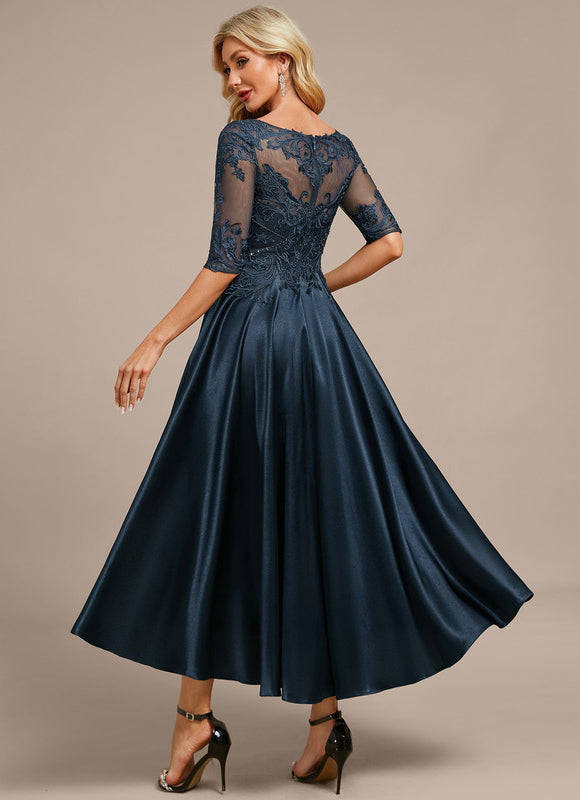 Robe Portefeuille De Soirée Fluide - gallery 6