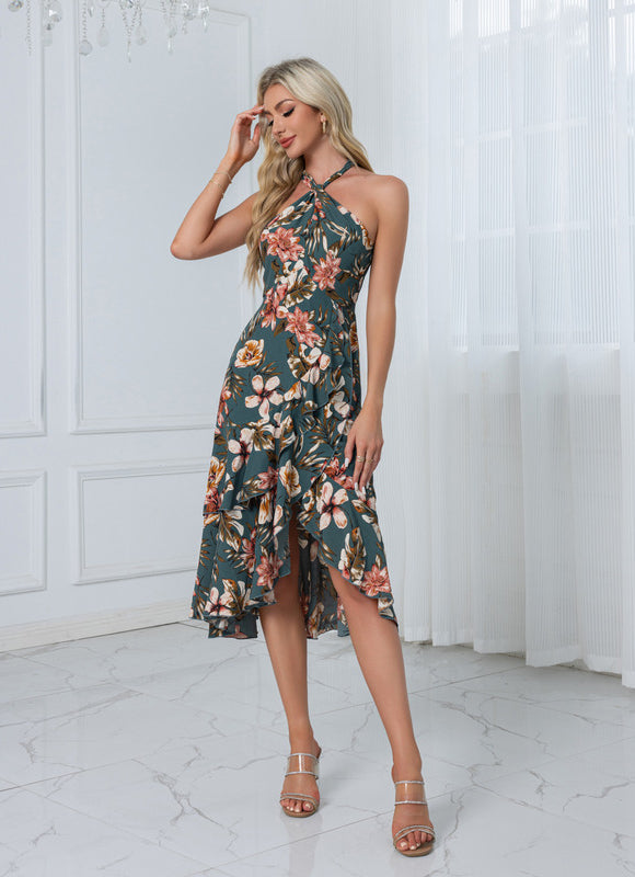 Robe Portefeuille Fleurie Sirène - gallery 6