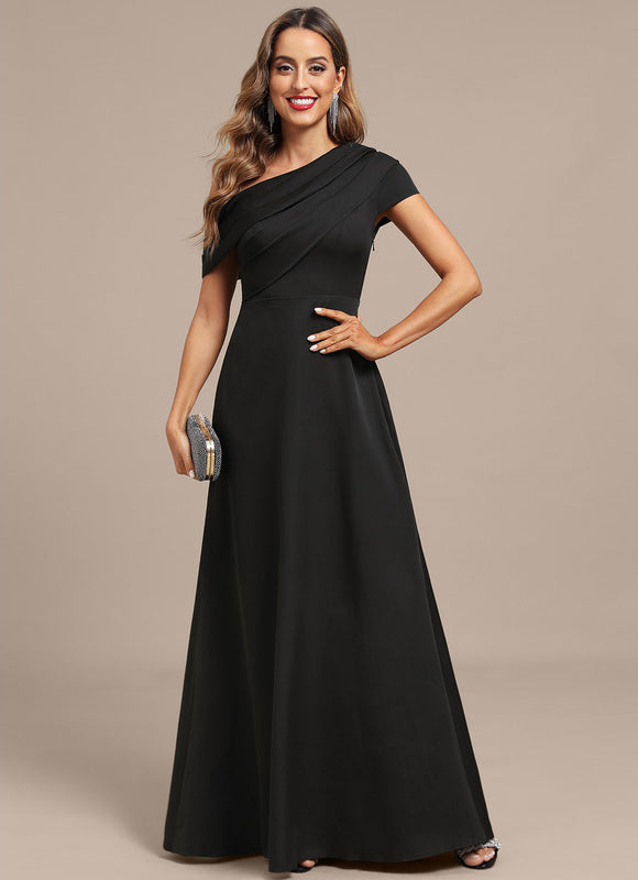 Robe Portefeuille Noire Élégante