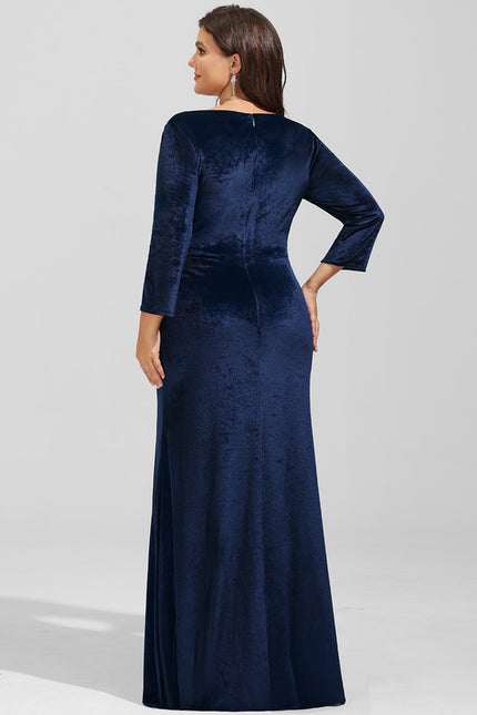 Robe Portefeuille Velours Nuit - gallery 9