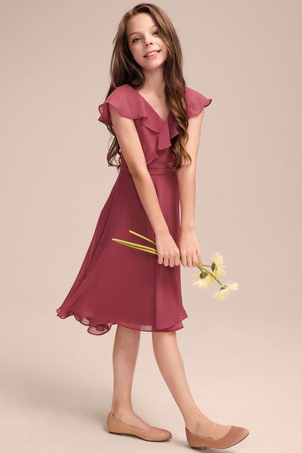 Robe Portefeuille Mousseline Asymétrique - gallery 3
