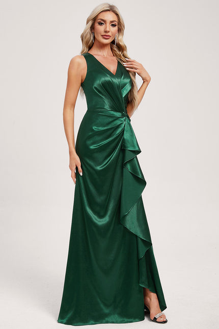 Robe Portefeuille En Soie - gallery 1