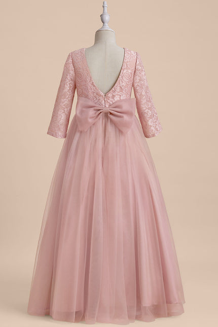 Robe Portefeuille Tulle Rose Poudré
